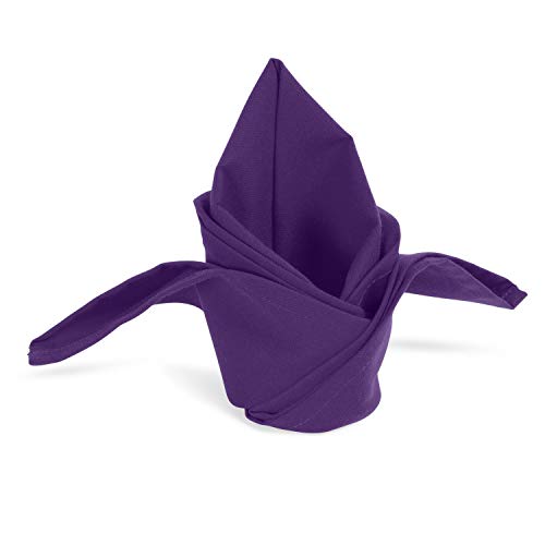 Servilletas de tela moradas, 100 piezas de 20 pulgadas cuadradas miniatura 3