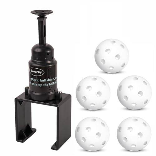 Sokuchy Baseball Training Pop, Pop Up Tee Balls to The Perfect Height for Batting Trainer, Batting Machine for Practicing Hitting Without a Pitcher(Work with Wiffle Balls) (Black)