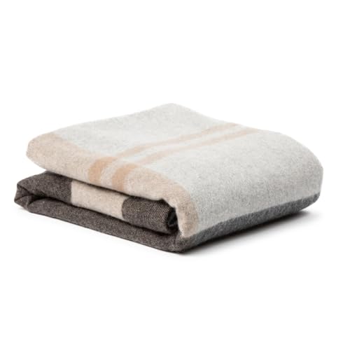 Jet&Bo JBCB-1G 100% Pure Cashmere Throw Blanket Ultra Soft Woven Accent Blanket For Couch, Sofa & Bed Large 73 Inchx53 Inch Gray thumb #1