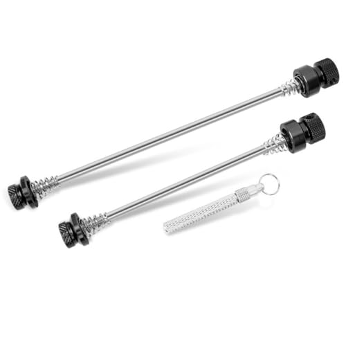 HOUSON Cierre rápido antirrobo para Bicicletas de montaña y Carreras – Eje Universal de Aluminio de 155 mm/115 mm con Palanca extraíble | Núcleo de Acero Inoxidable + protección contra la corrosión