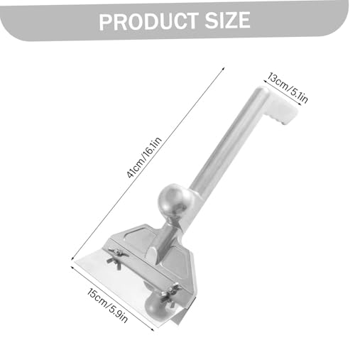 Grattoir à gril dessus plat en aluminium robuste avec lame interchangeable - 4