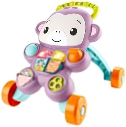 Fisher-Price Benimle Öğren Tatlı Maymun Yürüteç ve Eğitici Oyuncak, JGW94 - Görsel 1