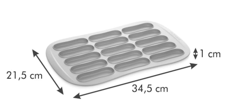 Tescoma Silikon Backform für Löffelbiskuits für Tiramisu etc. – Ansicht 10