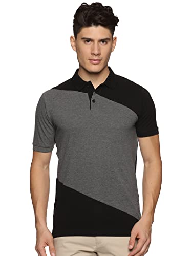 Image of ADRO Men's 100% Cotton Regular Fit Polo T-Shirt