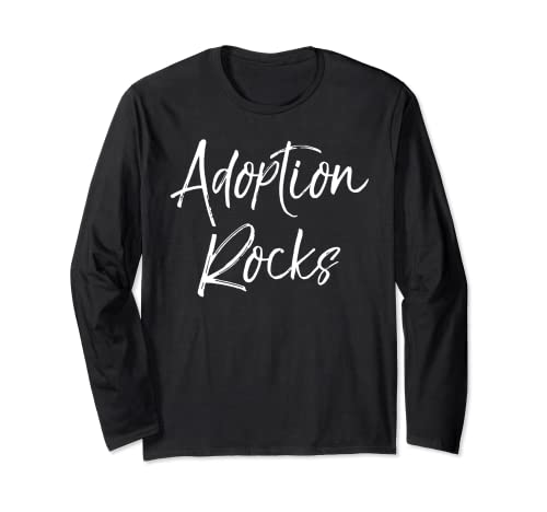 Cute Matching Adoption Gifts for Family Group Adoption Rocks Langarmshirt