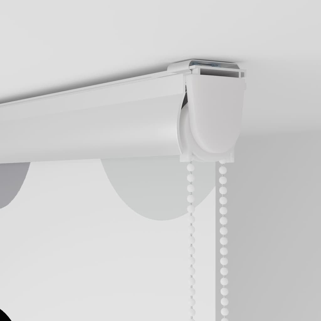 Cortina de ducha enrollable con casete, 70 x 240 cm, ancho de la tela 66 cm, de PEVA impermeable, riel de aluminio, con conector de cadena, ahorra espacio, protección visual y seguridad infantil para