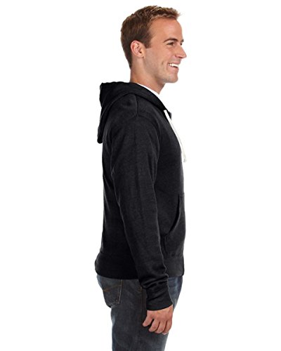 J. America Triblend Full-Zip Hooded Sweatshirt 3Xl Black Triblend #TOP2