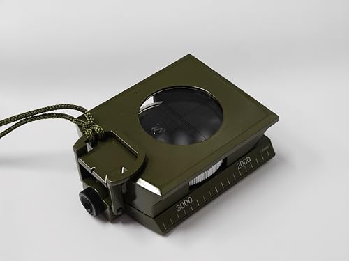 Brújula multifuncional de metal duradera con regla, nivel de burbuja e inclinómetro - perfecta para senderismo, camping y supervivencia en condiciones adversas miniatura 2