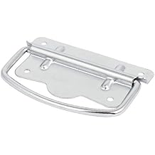 FIYA New Lon0167 Furniture Suitcase Featured Wood Box Metal reliable efficacy Pull Handle Silver Tone 70mm x 100mmidead a9 7e 790
