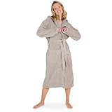 BEQUEME PASSFORM - Durch den Gürtel mit Gürtelschlaufen passt sich der stabile Bademantel Damen flauschig hervorragend an Deinen Körper an und bietet Dir einen optimalen Sitz. Kein Verrutschen oder Verschieben.