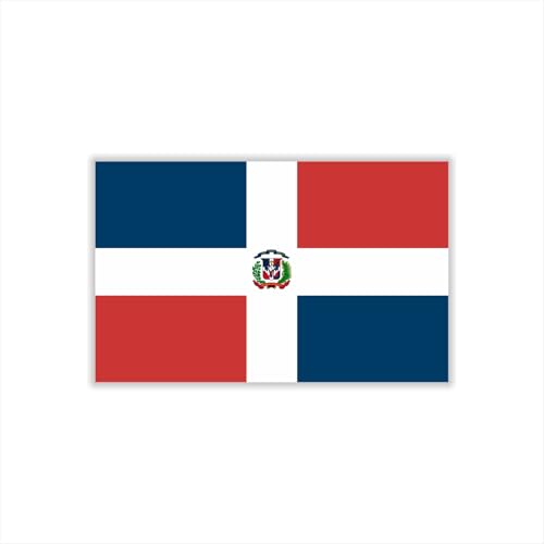 Womaha 30 Temporary Dominican Flag Tattoos Fans Face Tattoo Stickers for Adults Kids Group Activity Props