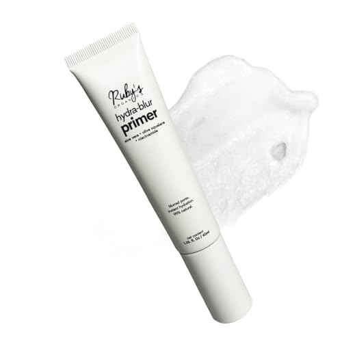 Ruby’s Organics Hydra-Blur Primer for Face Makeup- 40 ml, Infused with Aloe vera, Olive squalane, Niacinamide- Vegan, Instant Hydrating, Moisturizing, Blurred Pores
