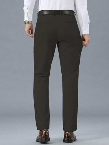 Image of TAGDO Men's Cotton Casual Trousers | Slim Fit Formal Pants for Man | Comfortable & Breathable Fabric | Stylish Office Wear | Everyday Casual Pant for Men