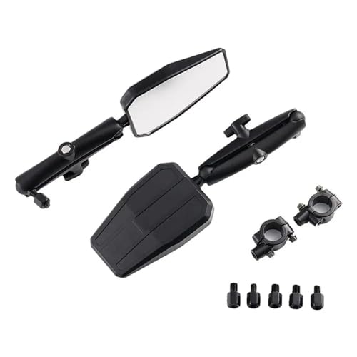 Rétroviseurs moto et ATV rétroviseur pliable de guidon avec miroir rotatif 360 degrés P7N6