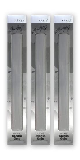 RangerInk Bundle Tim Holtz Tonic Media Grip Mat Set of 3 4633e3x, gray, 10.5x12