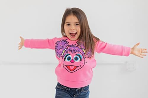 Sesame Street Abby Cadabby Baby/Toddler Girls Fleece Pullover Hoodie, Pink, 18 Months
