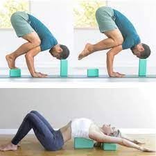 Image of The Yogis Yoga Blocks Set of 2 High Density Foam for Stretching, Balancing Premium Yoga Accessories for Women & Men Extra Large Size 3x6x9 inches with belt