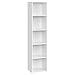 VASAGLE Custos Collection - Bookshelf, 5-Tier Bookcase, Book Shelf, Open Storage Shelf, 9.4 x 11.9 x 52.8 Inches, for Living Room, Home Office, Dinning Room, Cloud White ULBC419W01