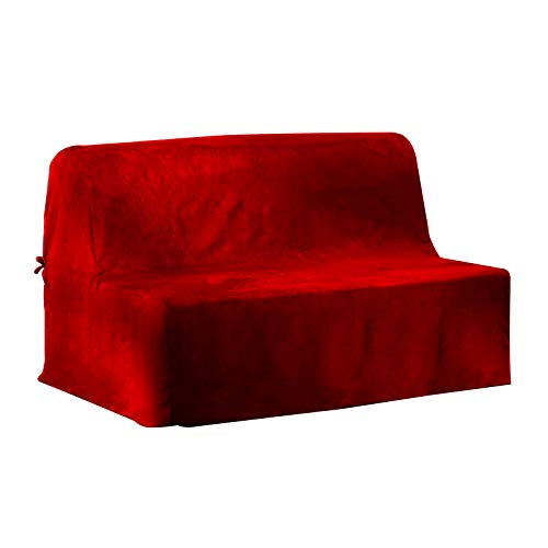 Antonouse Housse matelassée pour Banquette BZ 140，Taille 120 Ã 200 x 140cm (Rouge)