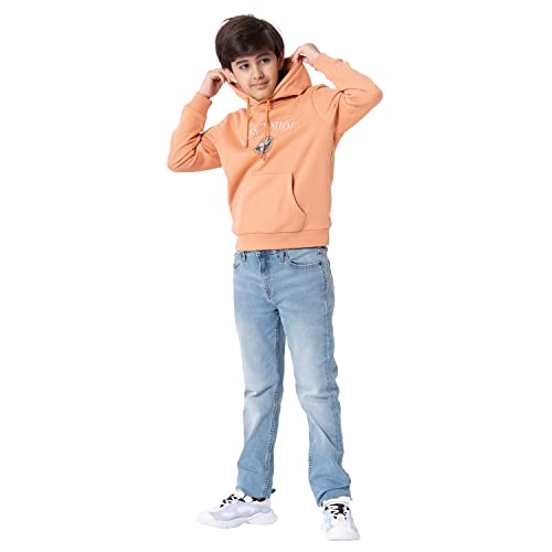 Image of Red Tape Cotton Blend Unisex-Child Hooded Neck Sweatshirt