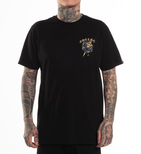 Sullen Men's Golden Tears Artist Series Tattoo Lifestyle Graphic Premium Short Sleeve Tee Black2