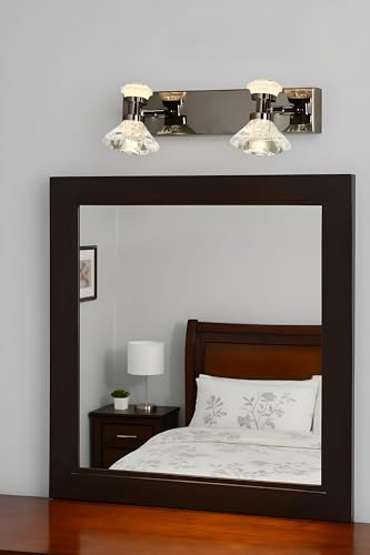 Image of FILLISKA 3 in 1 Double Wall spot /Picture /Display /Mirror Light with Adjustable Head and Colour Changing Function (Crystal Black-6485)(1 Year Warranty)