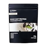 ULTORA ウルトラ ホエイ プロテイン 1kg 450g 人工甘味料不使用 国産 ホエイプロテイン ぷろていん (450g, クッキー&クリーム風味)