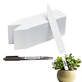 CULTIVEA® Lot de 100 Étiquettes Jardin Potager + Marqueur – Étiquettes Plantes Extérieur e...