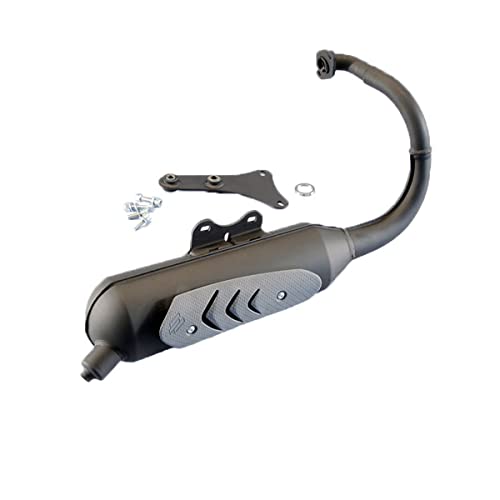 Tubo de escape Polini de acero negro homologado para Trekker PLN2000316