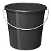 Produktbild Rotho Vario Eimer 10l mit Henkel, Kunststoff (PP) BPA-frei, anthrazit, 10l (28,0 x 28,0 x 26,0 cm)
