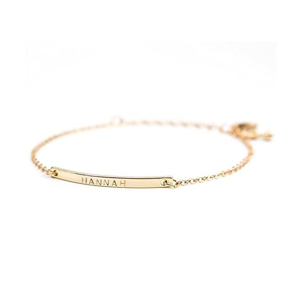 16K-Gold-Your-Name-Bar-Bracelet-Personalized-gift-Gold-Plated-bar-Delicate-Hand-Stamp-Best-bridesmaid-Wedding-Graduation-Gift 16K Gold Your Name Bar Bracelet - Personalized gift Gold Plated bar Delicate Hand Stamp Best bridesmaid Wedding Graduation Gift