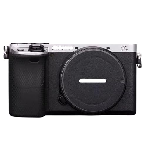 Mebont ステッカーは、Sony ソニー A6300 A6400 に適合する保護装飾ステッカーで、耐擦傷性、耐摩耗性を備えたカメラスキン保護フィルム、迷彩 (マットシルバートップフロステッドブラックボトム)