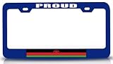 Custom Brother - Proud Malawian Country Flag Metal Car SUV Truck License Plate Frame Bu g7