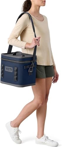 YETI Hopper Flip 12 Portable Cooler, Olive/King Crab Orange - 5