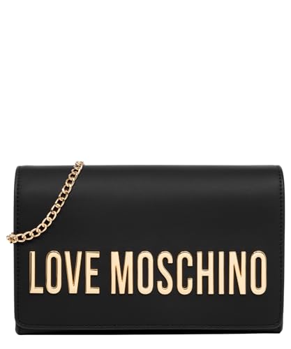 Sac bandoulière Moschino Love noir en simili cuir pour femme JC4103