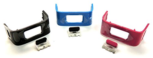 Replacement Charging Clasp Clip and Button for Fitbit Charge HR Activity Tracker by Lucky Shop (Unbranded) (Black)