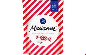 8 Bags x 220g of Fazer Marianne Red - Original - Finnish - Milk Chocolate Filled Mint - Candies - Sweets