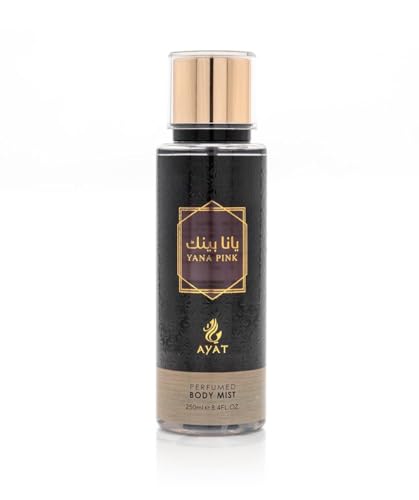 AYAT PERFUMES – Niebla Corporal Perfumada YANA PINK 250 ml – Cuerpo niebla niebla cuerpo fragancia oriental para mujer – Hecho en Dubai