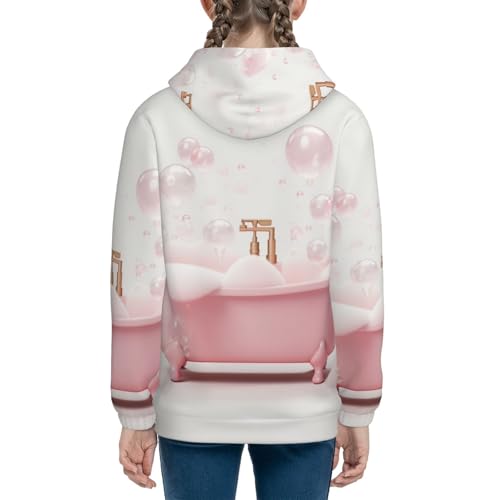 Cute Bathtub Kids Pullover Hoodies Boys Sweatshirts Girls Athletic Clothes with Pocket4