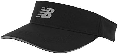 New Balance Men's and Women's Performance UV- Protective Visor Headwear Moisture Wicking, One Size, Black