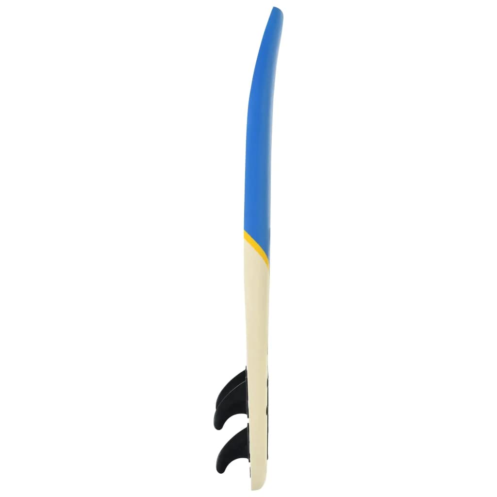 vidaXL Tavola da surf Galleggiamento Onda Equitazione Tavola da Surf Sport Acquatici All'aperto Mare Principiante Rimovibile Articoli Sportivi 67 "Blu e Crema