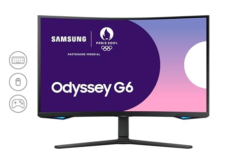 Samsung Ecran PC Odyssey G6 27'' 240Hz 1ms Dalle VA Résolution 2560 x 1440 2 500 : 1 350 cdm² AMD FreeSyncPremium Pro CoreSync Gaming Hub Pied Ajustable HDMI DisplayPort - vue 5