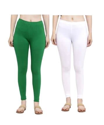 Solid Color Full Length Tight Leggings for Women - Combo Pack - M(RL-320_AZ_M_PT_Tight)-picture-39