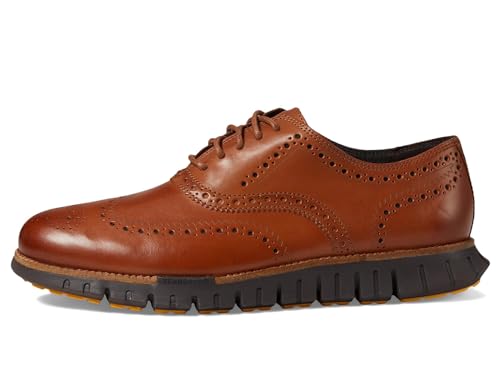 Cole Haan Cole Haan Mens Zerogrand Remastered Wing Tip Oxford, British Tan/Java, 11-M US