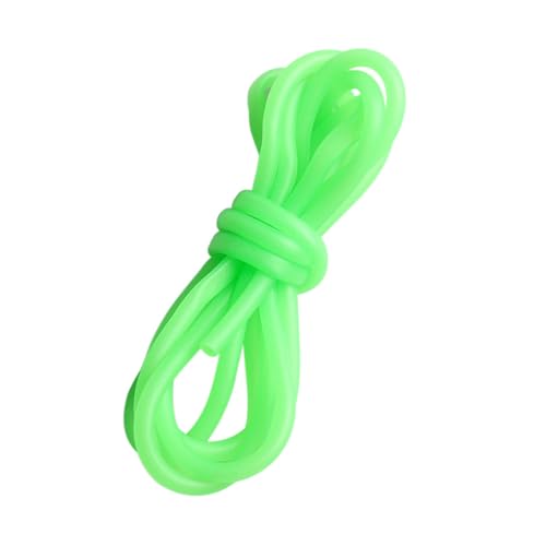 ZUXOCY Luminous Tube 0.8/1/1.2/1.5/1.8/2mm Fishing Hook Line Tubing Silicone Glow Pipe Glow Tube Sleeves Glow in Dark Tubing