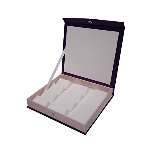 Violet Earring Box (8:7 inch) Earing Jewel Box Earring Jewellery Box Earring Holders Box (12 Earring Holder) Suitable for all Kinds of Jewellery like Gold, Silver, Artificial and Antique Jewellery