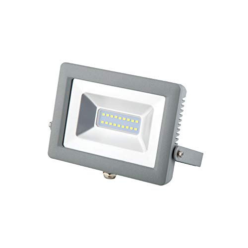 Wiva Lighting Utilities – Proiettore LED SMD 20 W 4000 K Schermo chiaro grigio