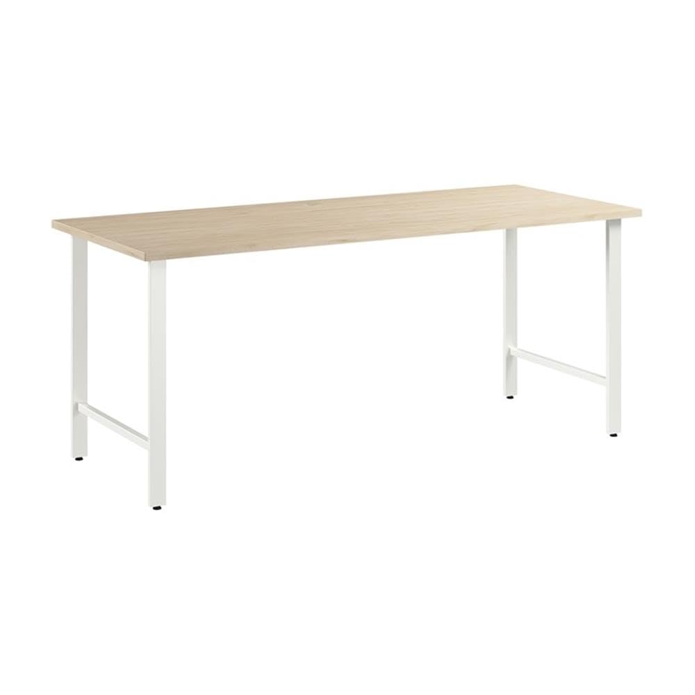 Bush Business Furniture Hustle 72W x 30D Computer Desk with Metal Legs in Natural Elm, Modular Office Table for Home and Professional Workspace