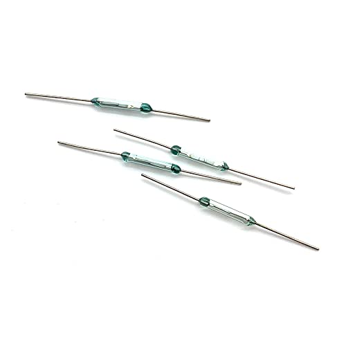 10 interruptores de palheta MKA-14103 tom dourado N/O SPST 10-15AT 2 x 14 mm