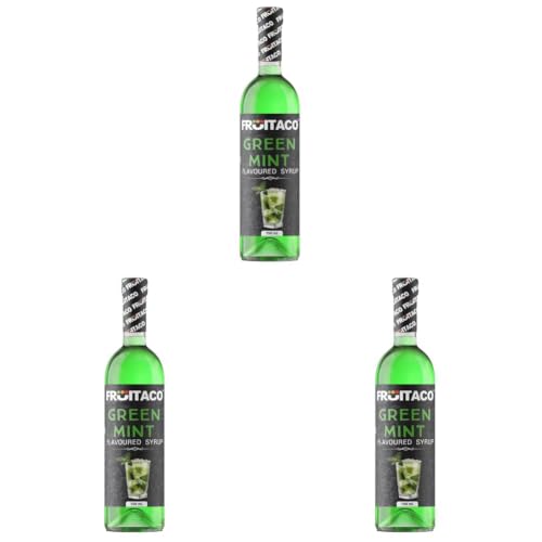 Image of Fruitaco Green Mint Syrup 750ML | Mixer for Mocktails, Cocktails, Drinks, Juices, Beverages | Non Alcoholic Mix (Pack of 3)